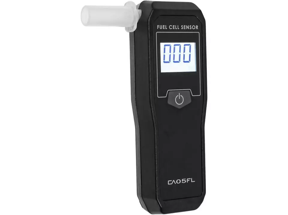 CXS 6123-048-800-00, Ca05Fl Digital Alcohol Tester with LCD Display, Black, image 1, gallery thumbnail