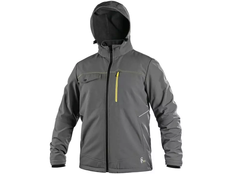 CXS 1230-116-700-00, Stretch Men's Softshell Jacket, Grey, image 1, gallery thumbnail
