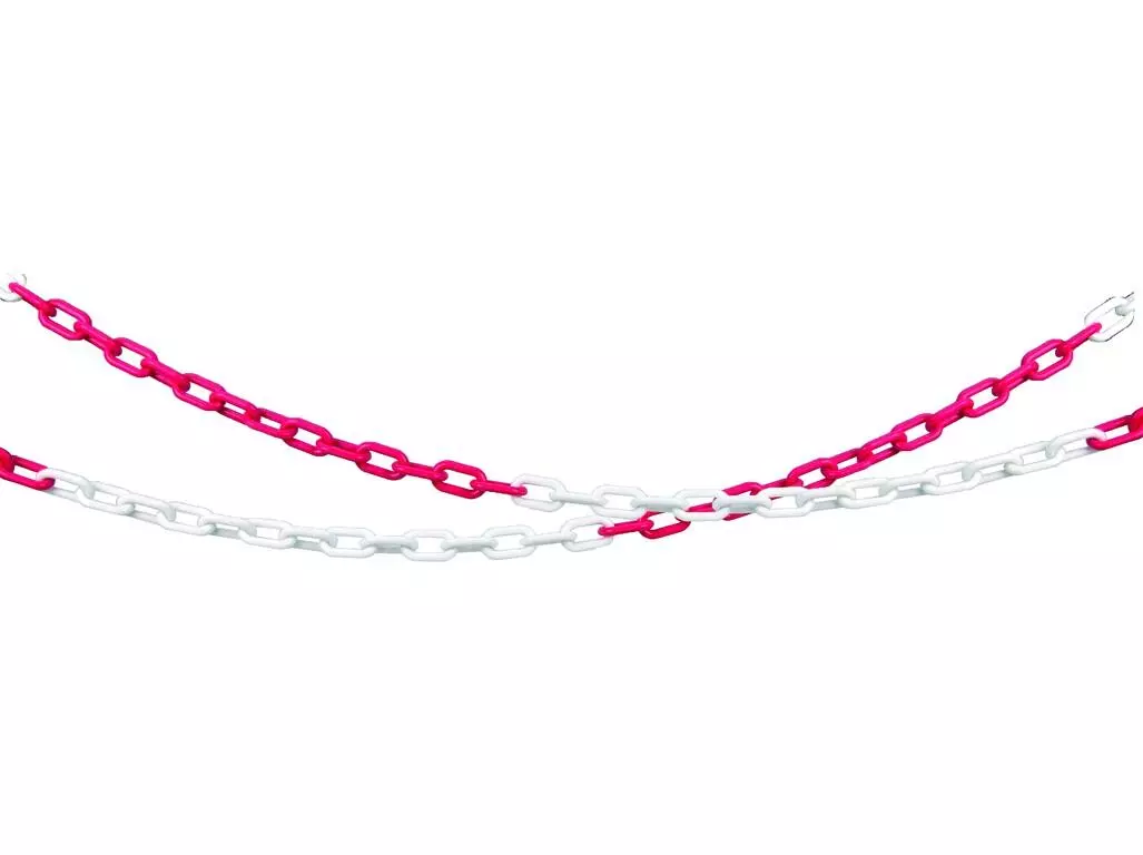 CXS 6126-009-251-00, Plast PVC kedja, röd/vit, image 1