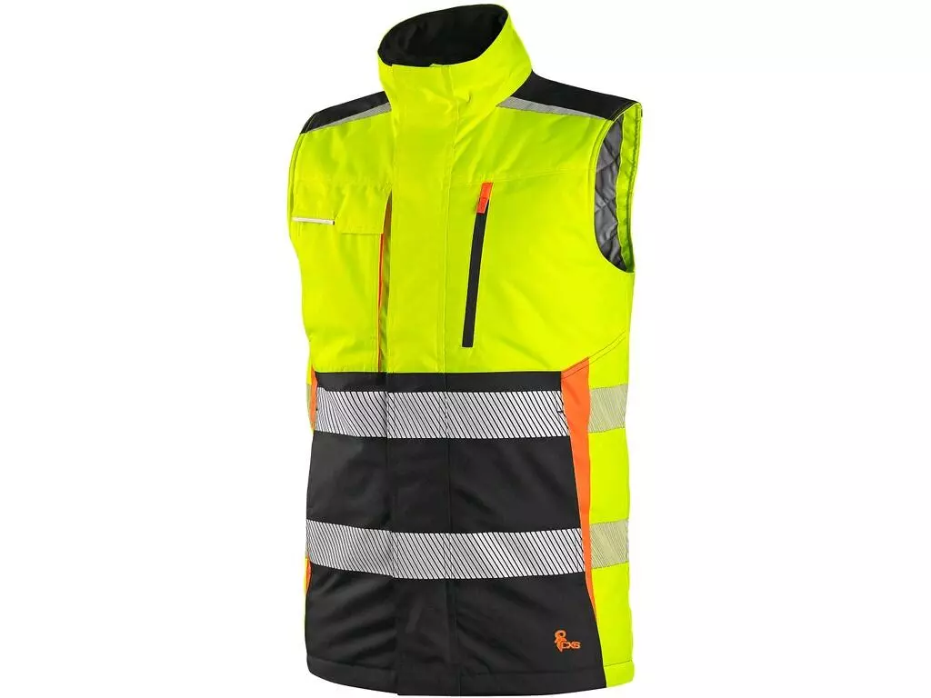CXS 1114-079-160-00, Benson High Visible Padded Vest, Yellow/Black, image 1