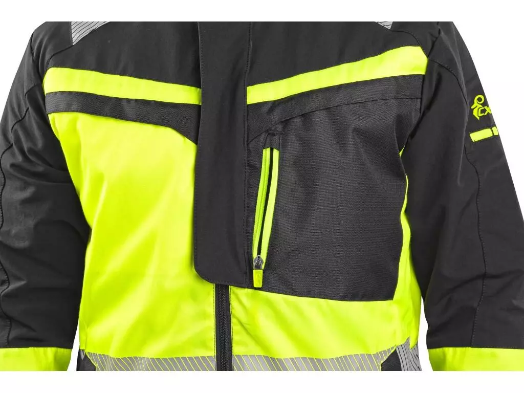 CXS 1010-100-819-00, Naos Warnschutzjacke für Männer, schwarz/gelb, image 8