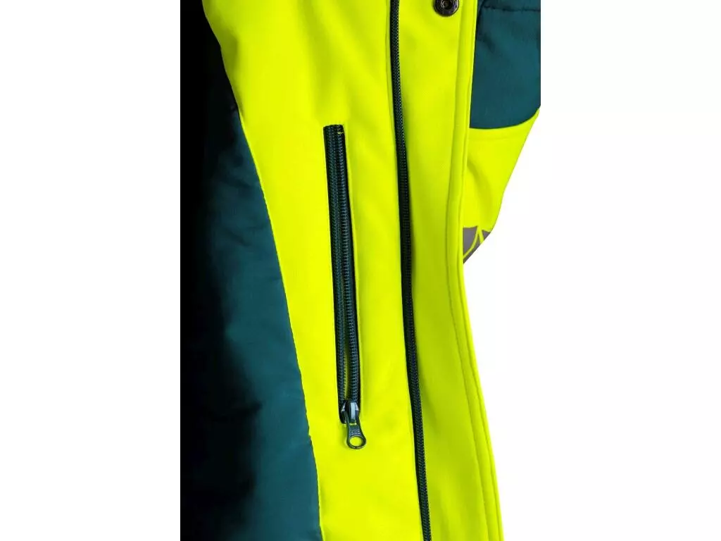 CXS 1110-105-180-00, Bedford Winter Herren Warnschutz-Softshell-Jacke, Gelb/Petrol, image 5