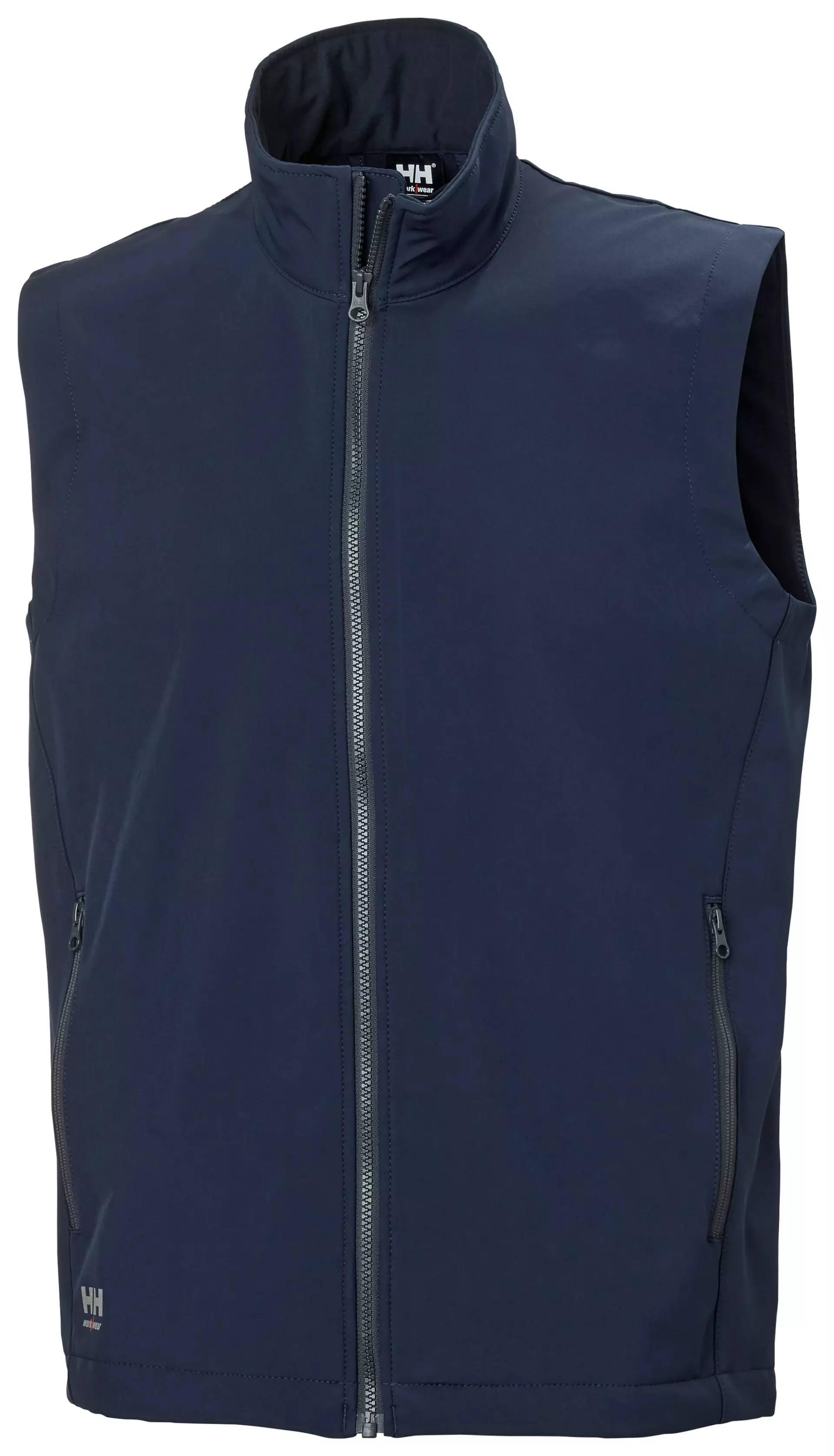 Helly Hansen 74086-590, Manchester 2.0 Zip In Softshell Vest, Navy, image 1