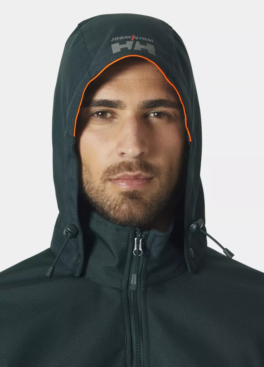 Helly Hansen 74290-474, Oxford Softshell Kaputzenjacke, Fichte, image 3, gallery thumbnail
