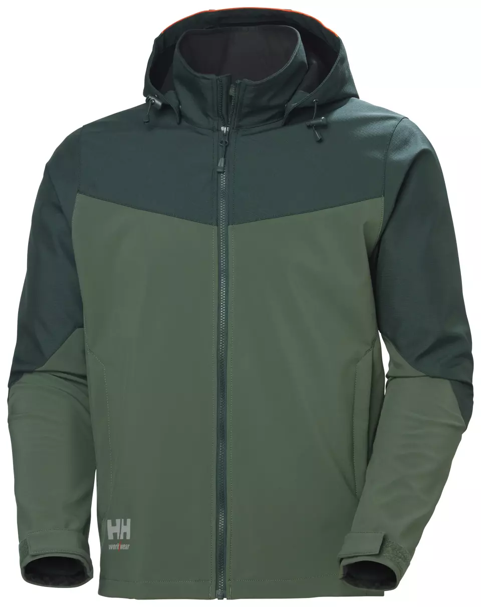 Helly Hansen 74290-474, Oxford Softshell Kaputzenjacke, Fichte, image 1, gallery thumbnail