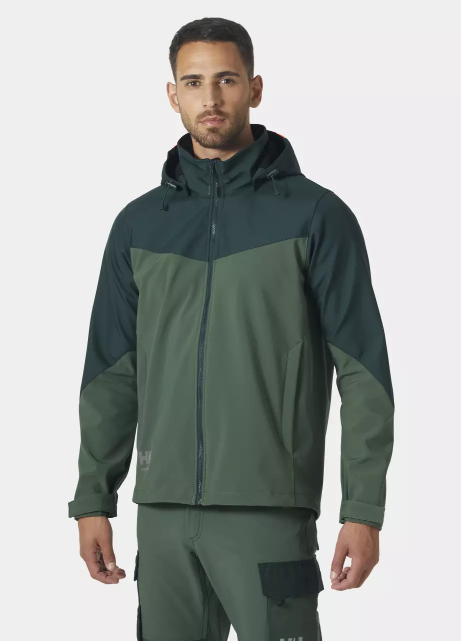 Helly Hansen 74290-474, Oxford Softshell Kaputzenjacke, Fichte, image 7, gallery thumbnail