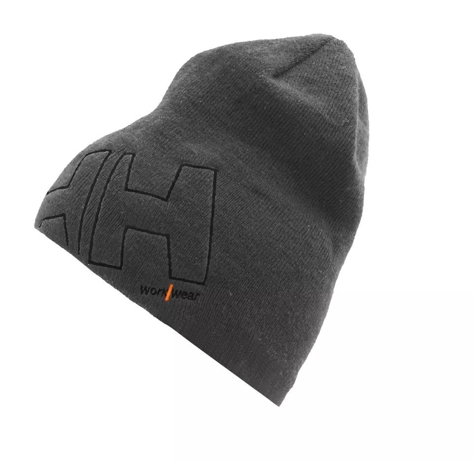 Helly Hansen 79830-970, Classic Beanie with Logo, Dark Grey, image 1, gallery thumbnail