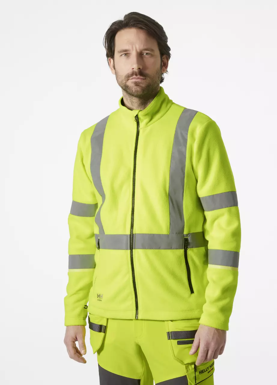 Helly Hansen 72172-360, UC-ME Fleece Jacket, Yellow, image 5, gallery thumbnail