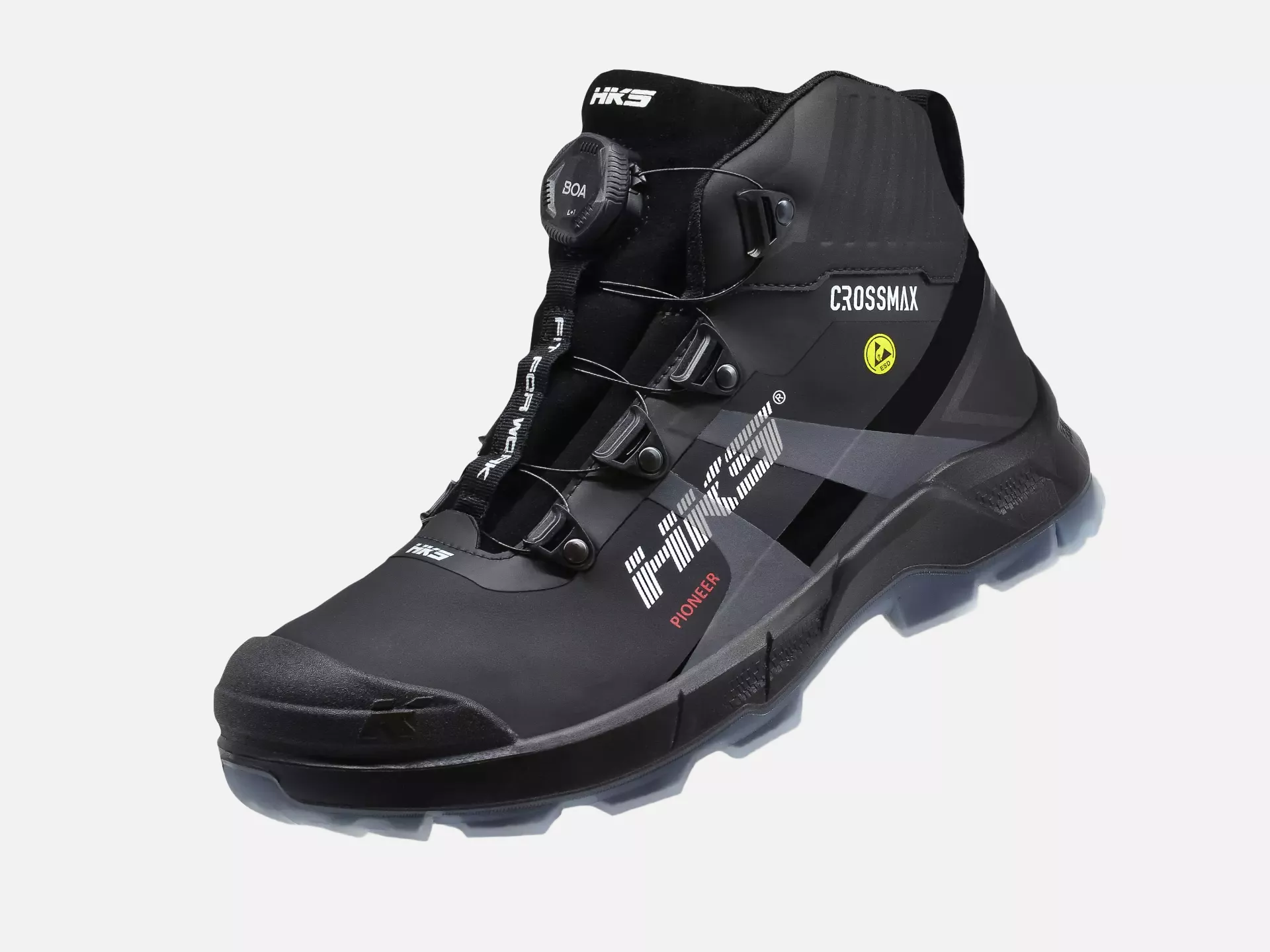 HKS 834082, Crossmax Pioneer BOA Halbhoher Stiefel S3S, Schwarz, image 3