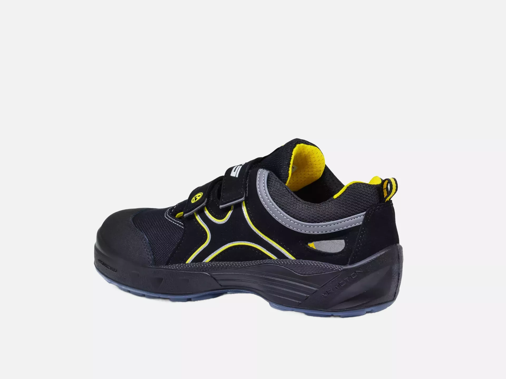 HKS 206028, Airmotion K1 AM ESD Halbschuh S1P, Schwarz/Gelb, image 4