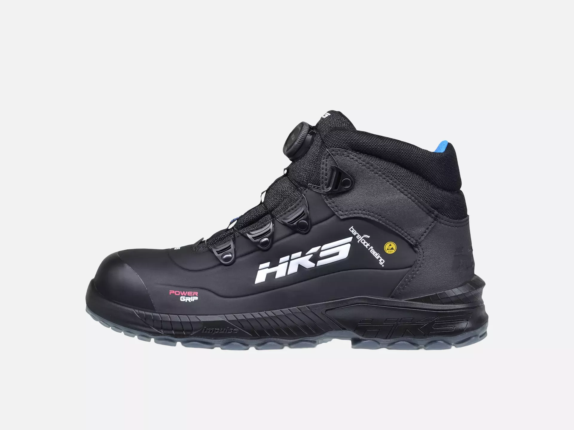 HKS 954038, Barefoot-Feeling BFS 80 BOA Mid Boot S3, Black, image 2
