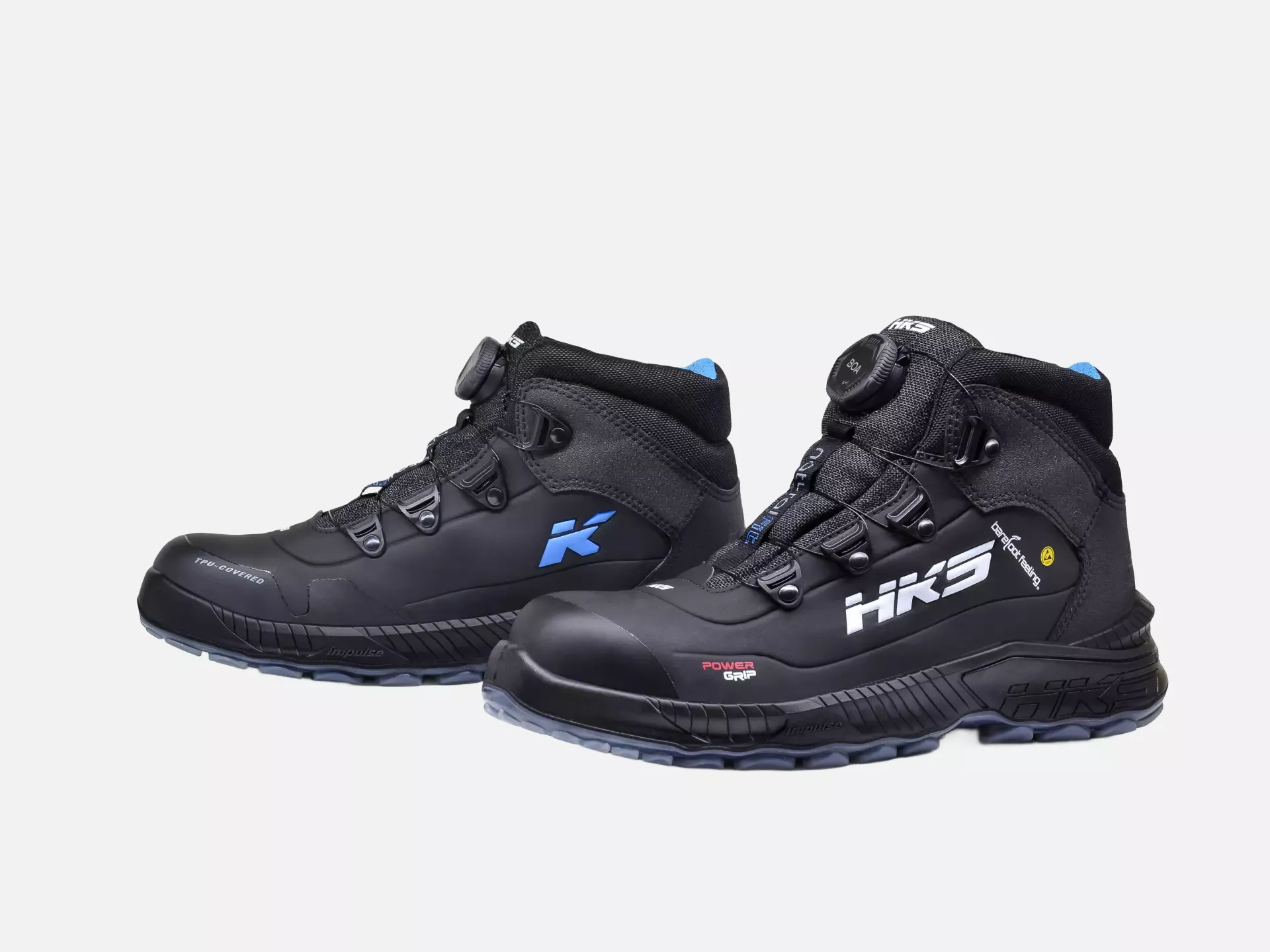 HKS 954038, Barefoot-Feeling BFS 80 BOA Halbhoher Stiefel S3, Schwarz, image 1