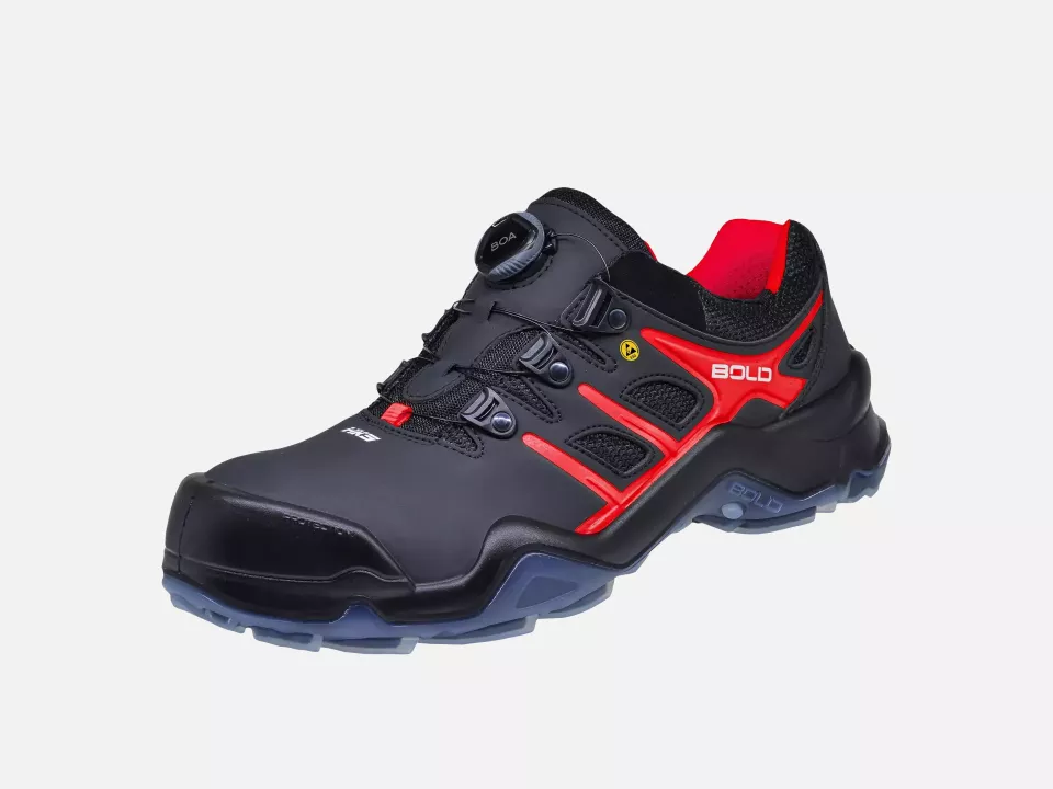 HKS 802898, Bold Targa 4 BVTP Low Shoe S3, Black/Red, image 3, gallery thumbnail
