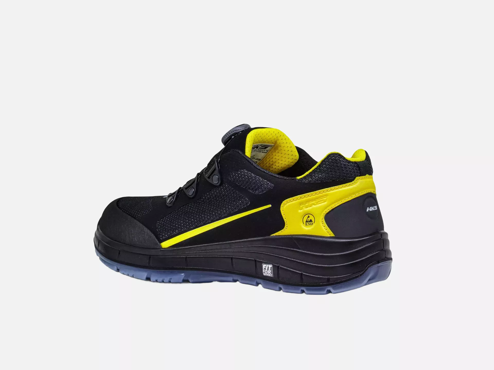 HKS 102982, K-Run BOA 8 BTP Low Shoe S1P, Black/Yellow, image 4