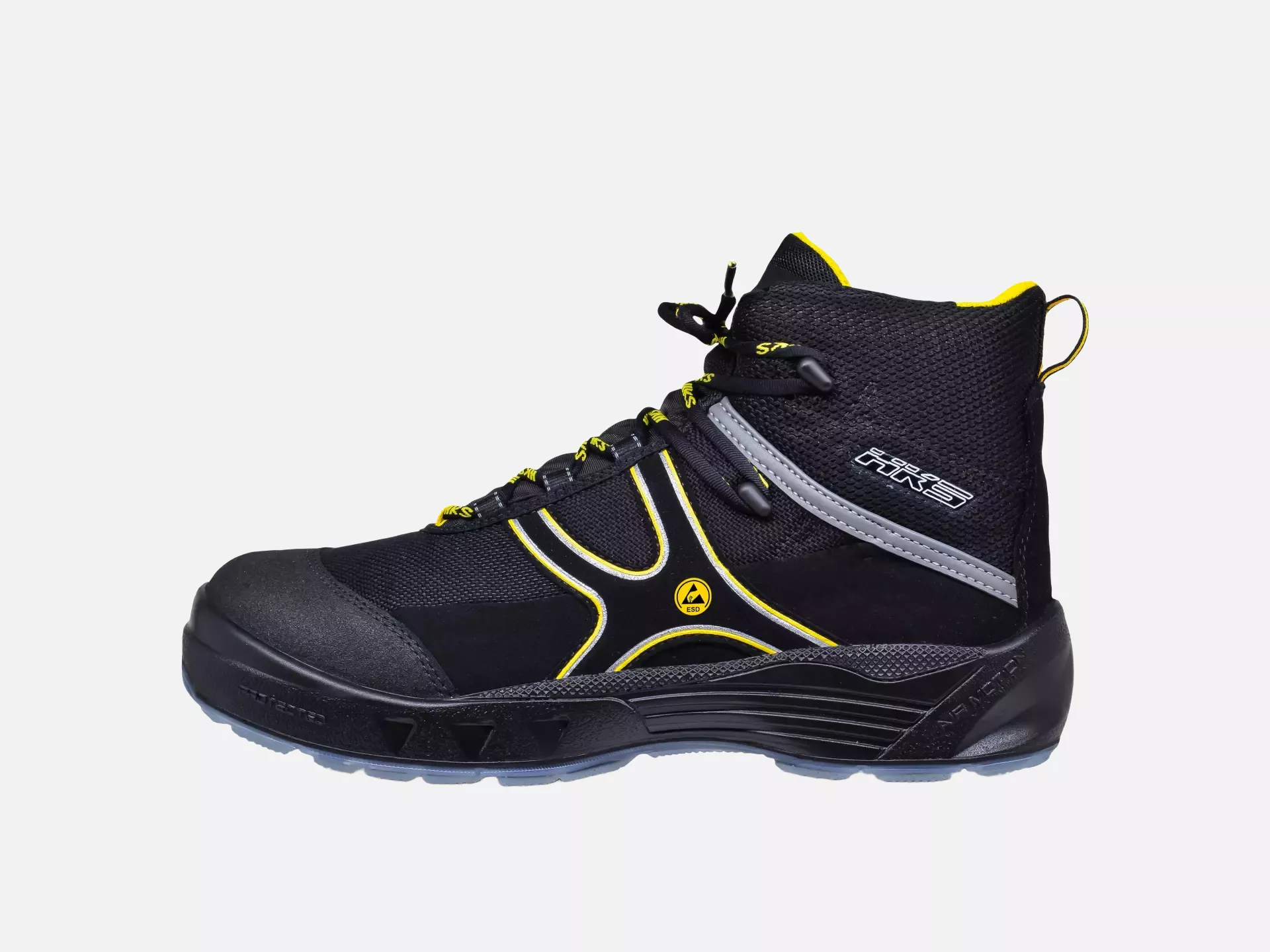 HKS 206048, Airmotion K5 AM ESD Halbhoher Stiefel S3, Schwarz/Gelb, image 2
