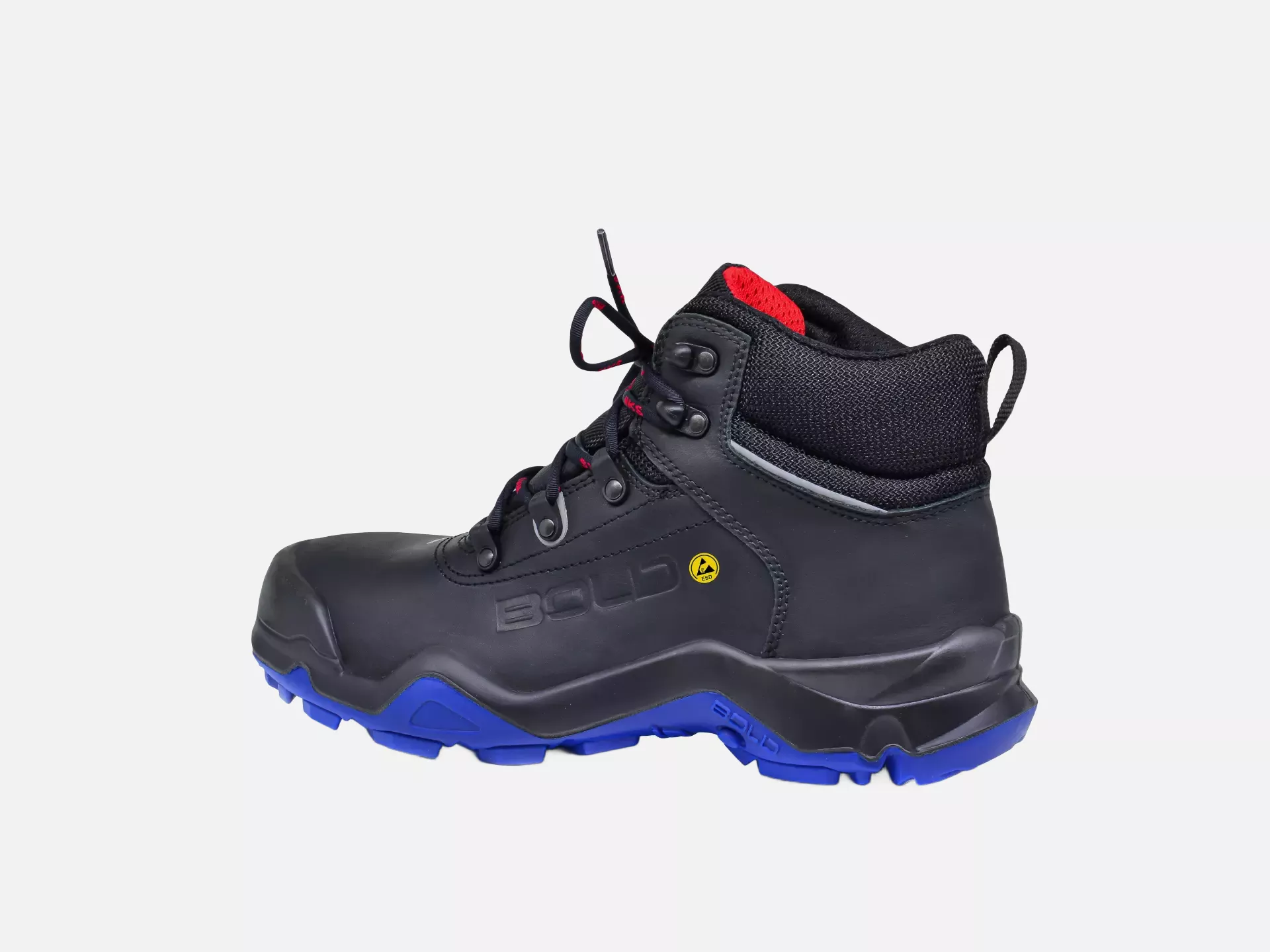 HKS 805138, Bold Delta 1 NTP Halbhoher Stiefel S3, Schwarz/Rot/Blau, image 4