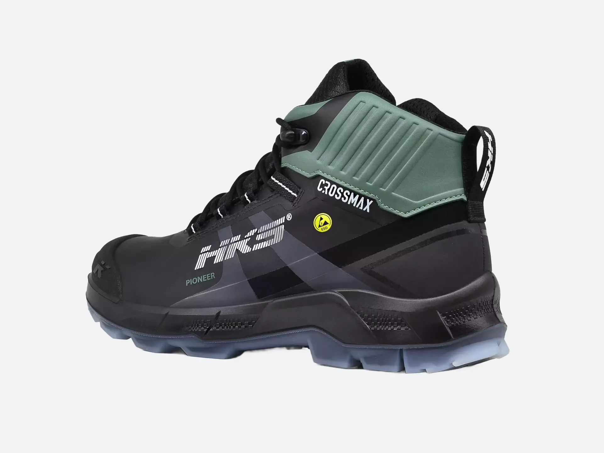 HKS 834092, Crossmax Pioneer Halbhoher Stiefel S3S, Schwarz/Grün, image 4