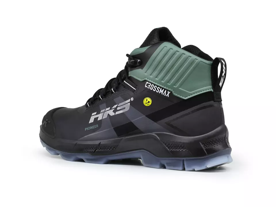 HKS 834092, Crossmax Pioneer Mid Boot S3S, Black/Green, image 4, gallery thumbnail
