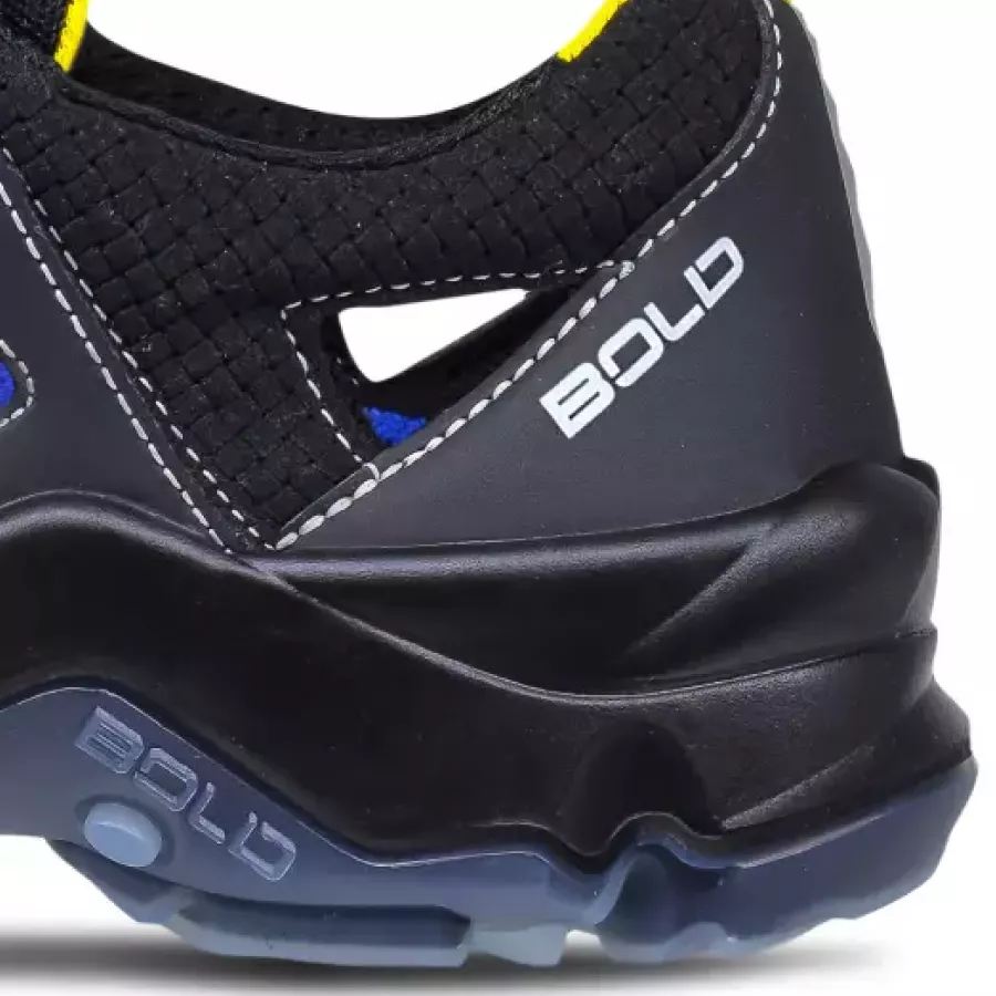 **Reinforced Heel Cap** stabilizes your foot so every step feels supported and confident.