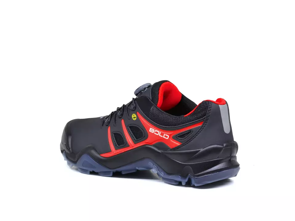 HKS 802898, Bold Targa 4 BVTP Halbschuh S3, Schwarz/Rot, image 4, gallery thumbnail