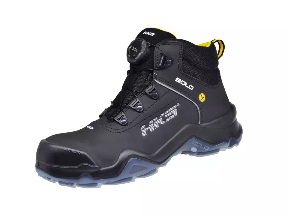 HKS 804048, Bold Drive 1 VTP BOA half-high boot S3, black/yellow, image 3, gallery thumbnail
