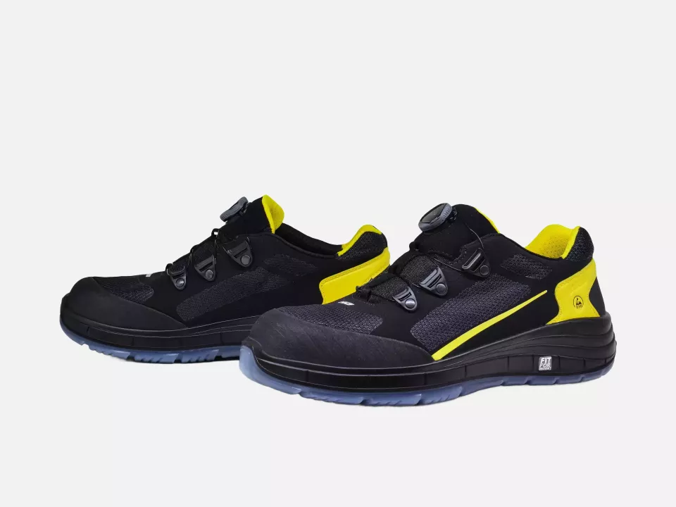 HKS 102982, K-Run BOA 8 BTP Low Shoe S1P, Black/Yellow, image 1, gallery thumbnail