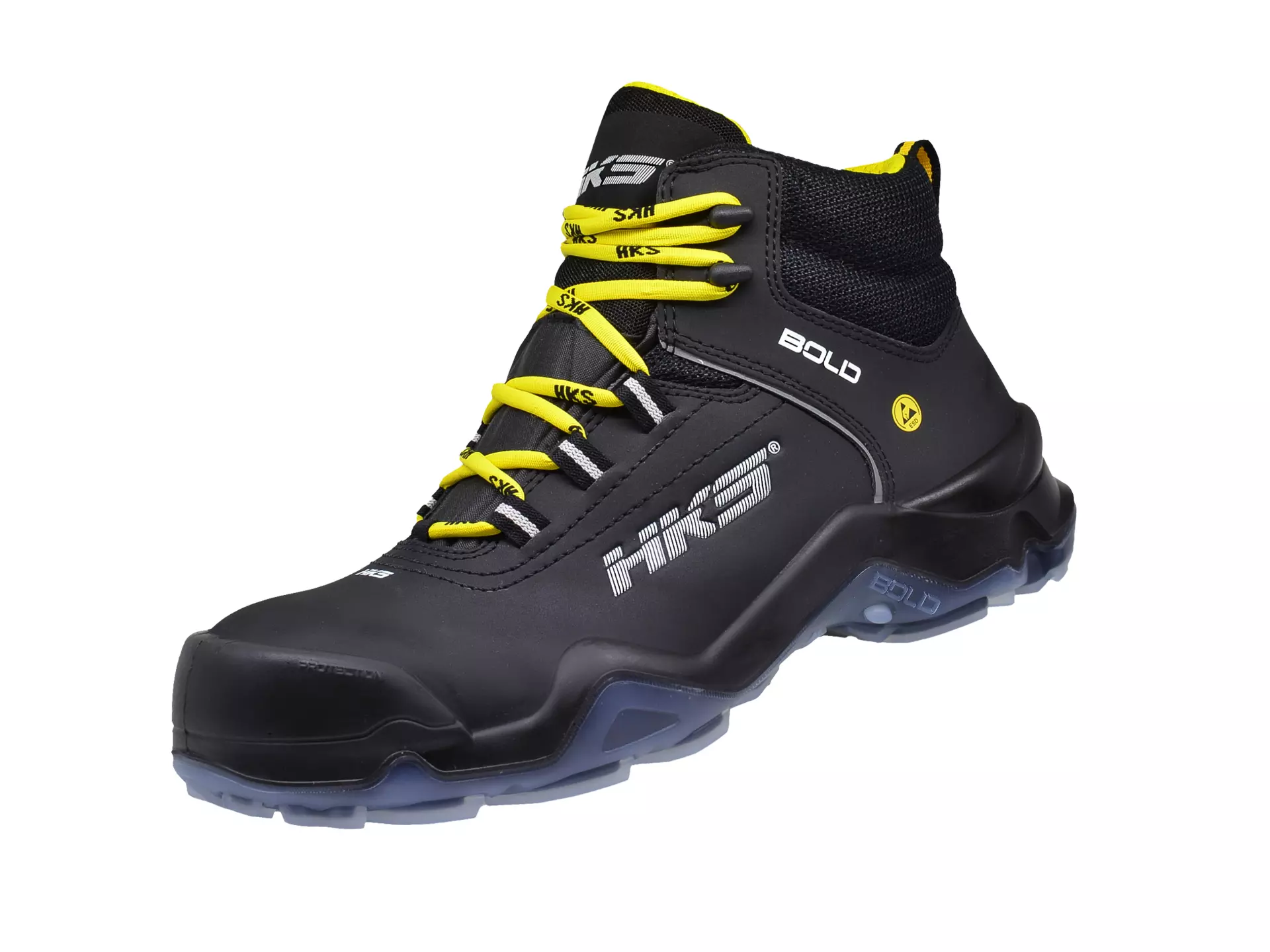 HKS 802838, Bold Drive 1 VTP Halbhoher Stiefel S3, Schwarz/Gelb, image 3