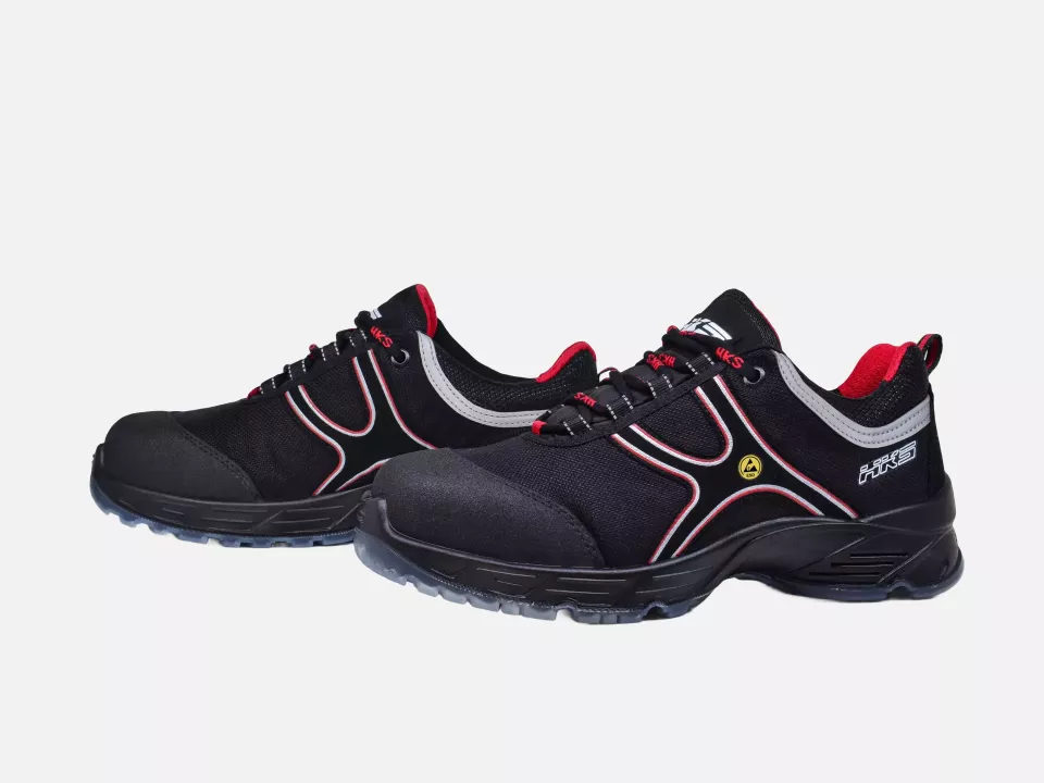 HKS 706005, Challenger K2 CA Low Shoe S3, Black/Red, image 1, gallery thumbnail