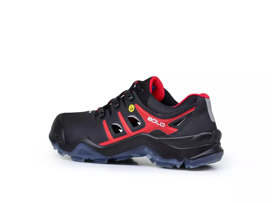 HKS 802918, Bold Tiger 4 VTP Halbschuh S1P, Schwarz/Rot, image 4, gallery thumbnail