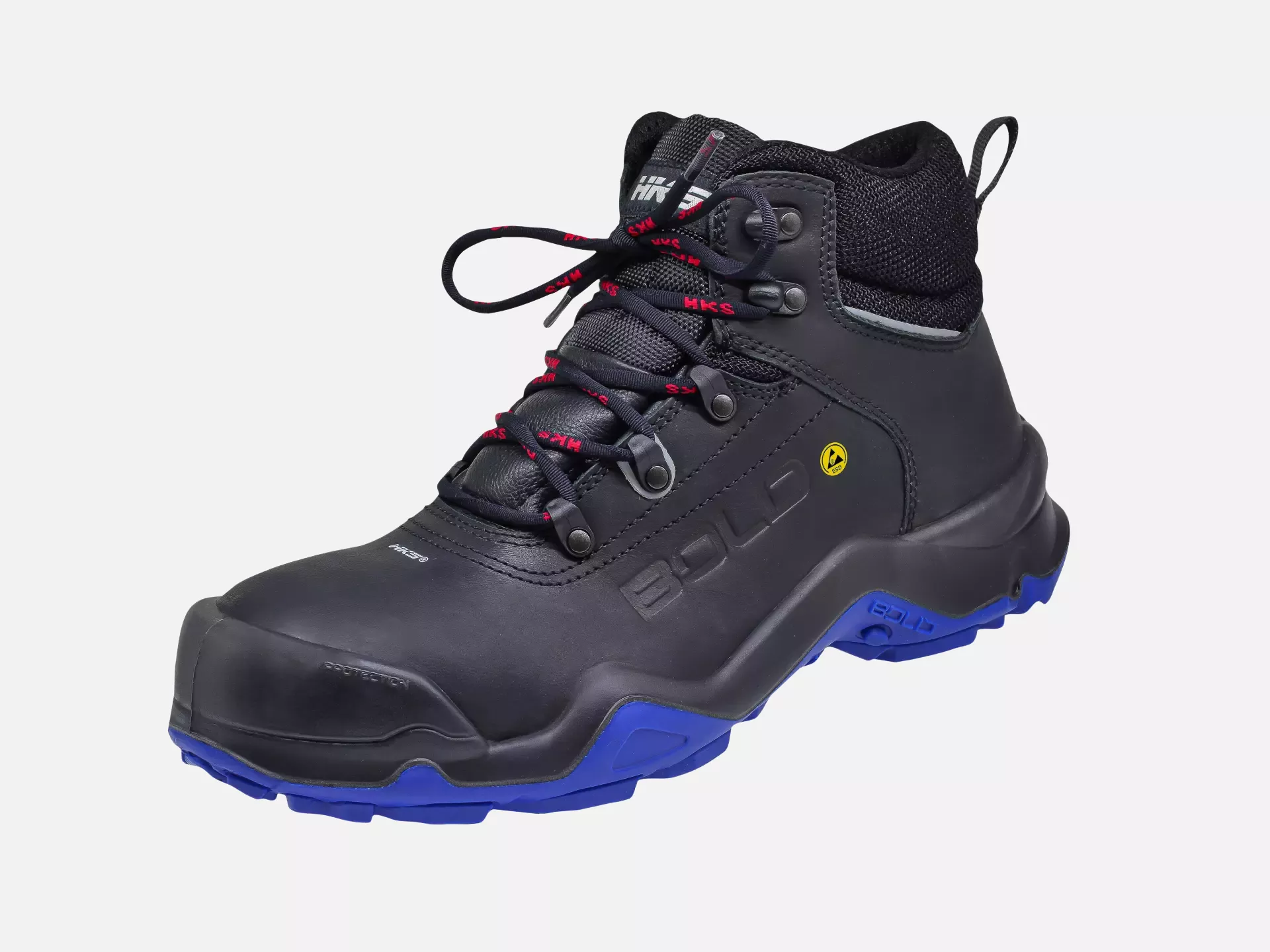 HKS 805138, Bold Delta 1 NTP Halbhoher Stiefel S3, Schwarz/Rot/Blau, image 3