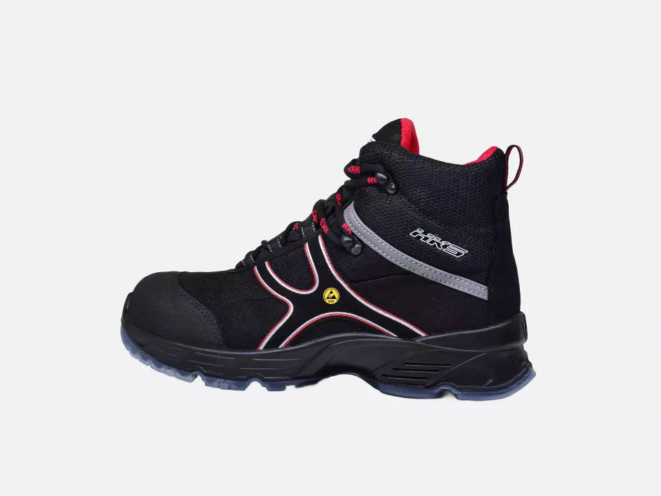 HKS 706015, Challenger K5 CA Halbhoher Stiefel S3, Schwarz/Rot, image 4, gallery thumbnail