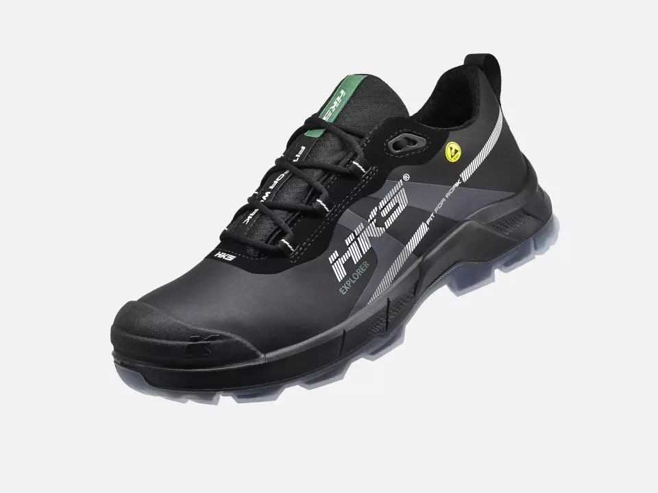 HKS 834112, Crossmax Explorer Halbschuh S3S, Schwarz/Grün, image 3, gallery thumbnail