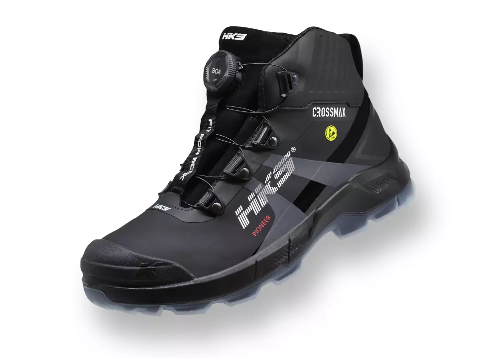 HKS 834082, Crossmax Pioneer BOA half-high boot S3S, black, image 3, gallery thumbnail