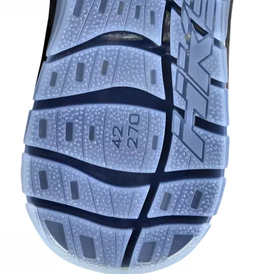 **Anti-Slip Outsole** grips every step securely, keeping you steady on wet or uneven ground.