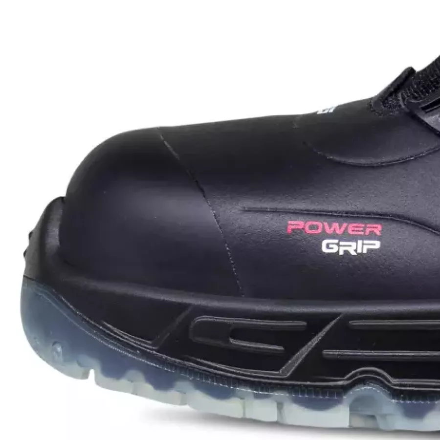 **Steel Toe Cap** protects your feet from impacts while keeping the boot durable and comfortable for long shifts.