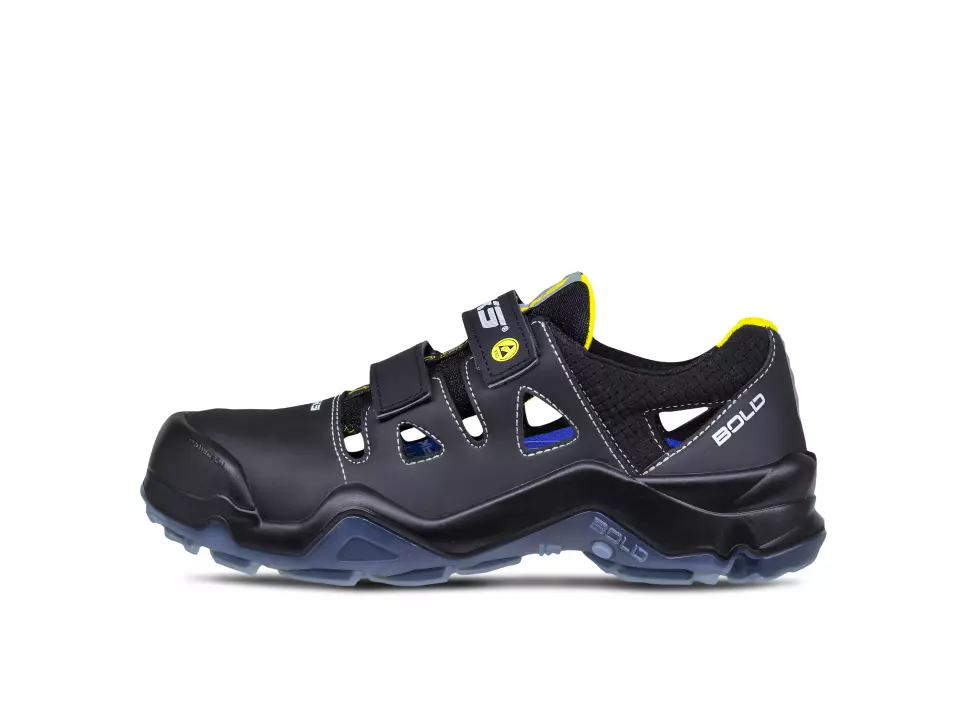 HKS 802848, Bold Elba 1 VTP Sandal S1P, Black/Yellow, image 2, gallery thumbnail