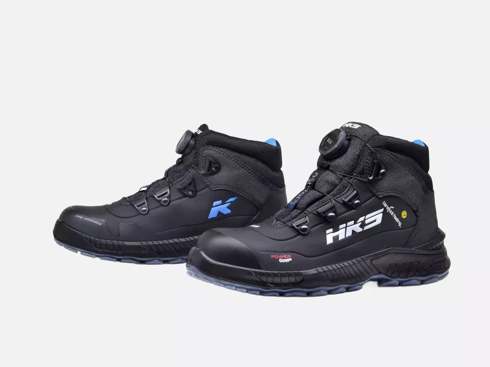 HKS 954038, Barefoot-Feeling BFS 80 BOA Halbhoher Stiefel S3, Schwarz, image 1, gallery thumbnail