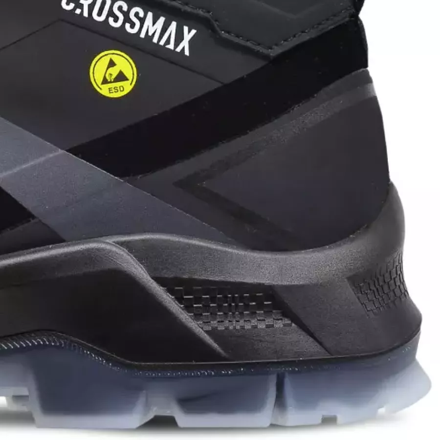 **Kevlar-Durchtrittschutz** schützt Ihre Füße vor scharfen Gegenständen von unten, damit Sie auf unvorhersehbarem Gelände sicher sind.