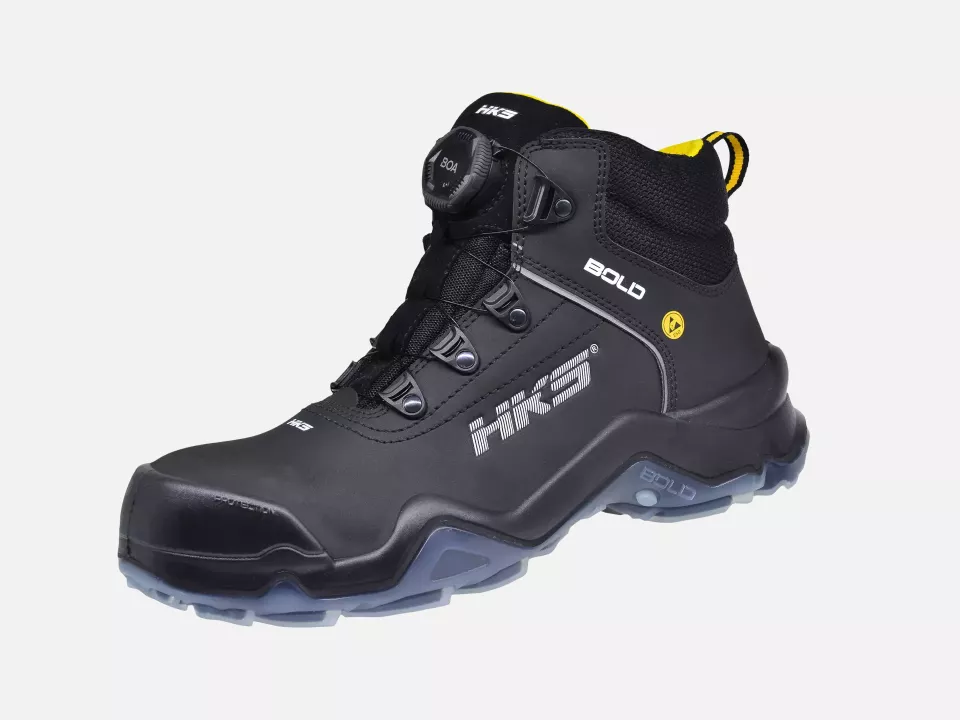 HKS 804048, Bold Drive 1 VTP BOA Mid Boot S3, Black/Yellow, image 3, gallery thumbnail