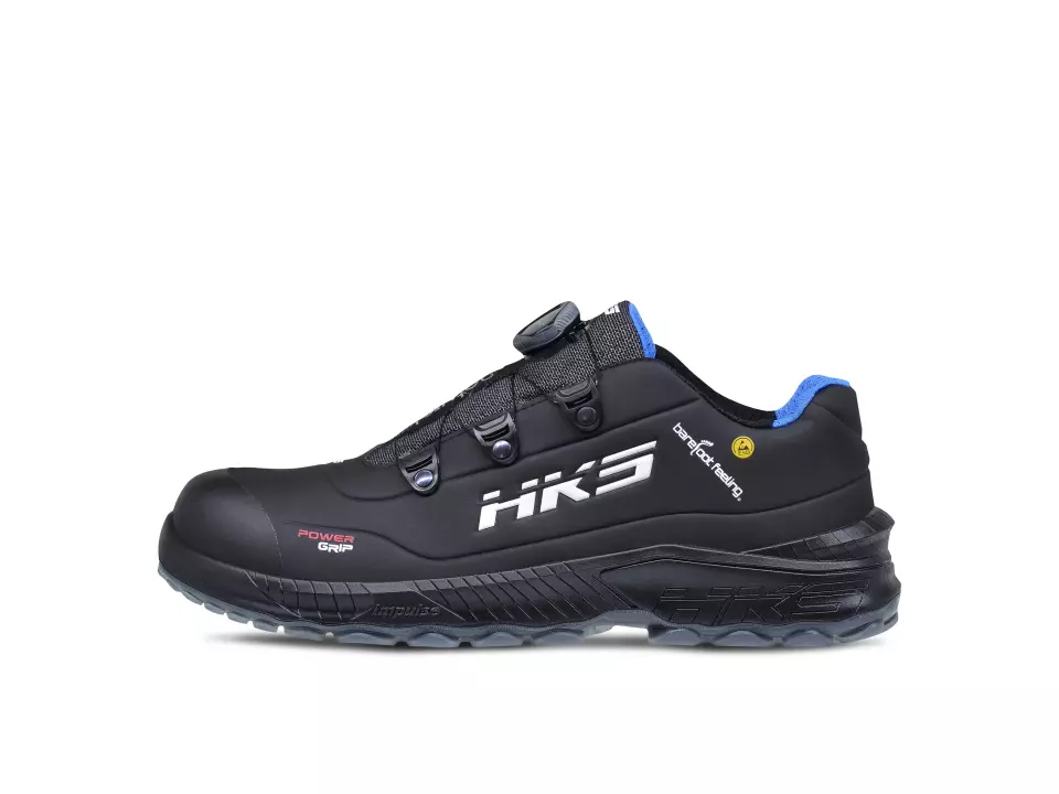 HKS 954028, Barefoot-Feeling BFS 70 BOA matala kenkä S3, musta, image 2, gallery thumbnail