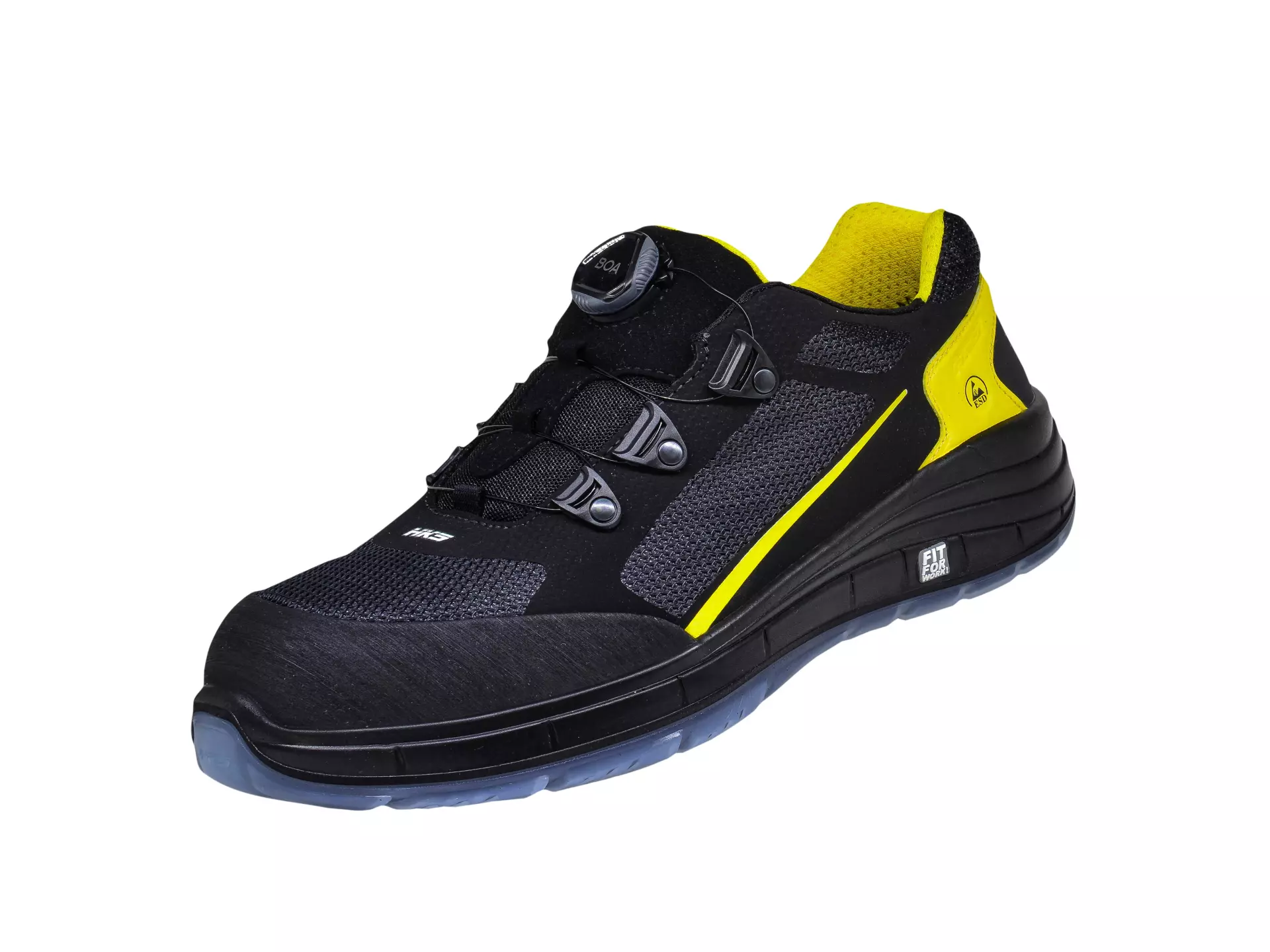 HKS 102982, K-Run BOA 8 BTP Low Shoe S1P, Black/Yellow, image 3