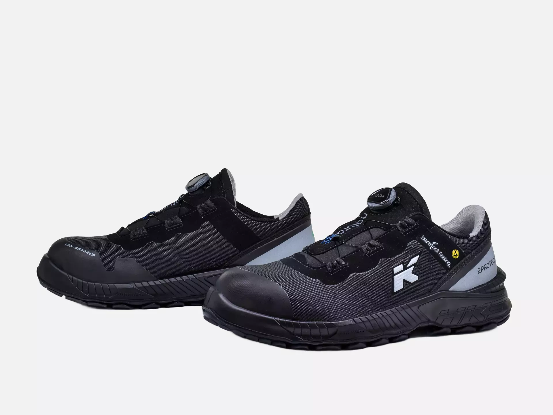 HKS 953678, Barefoot-Feeling BFS 40 BOA Halbschuh S3, Schwarz, image 1