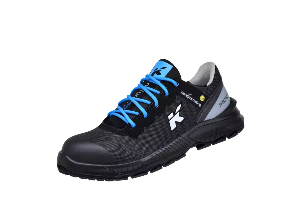 HKS 953638, Barefoot-Feeling BFS 40 Halbschuh S3, Schwarz/Blau, image 3, gallery thumbnail