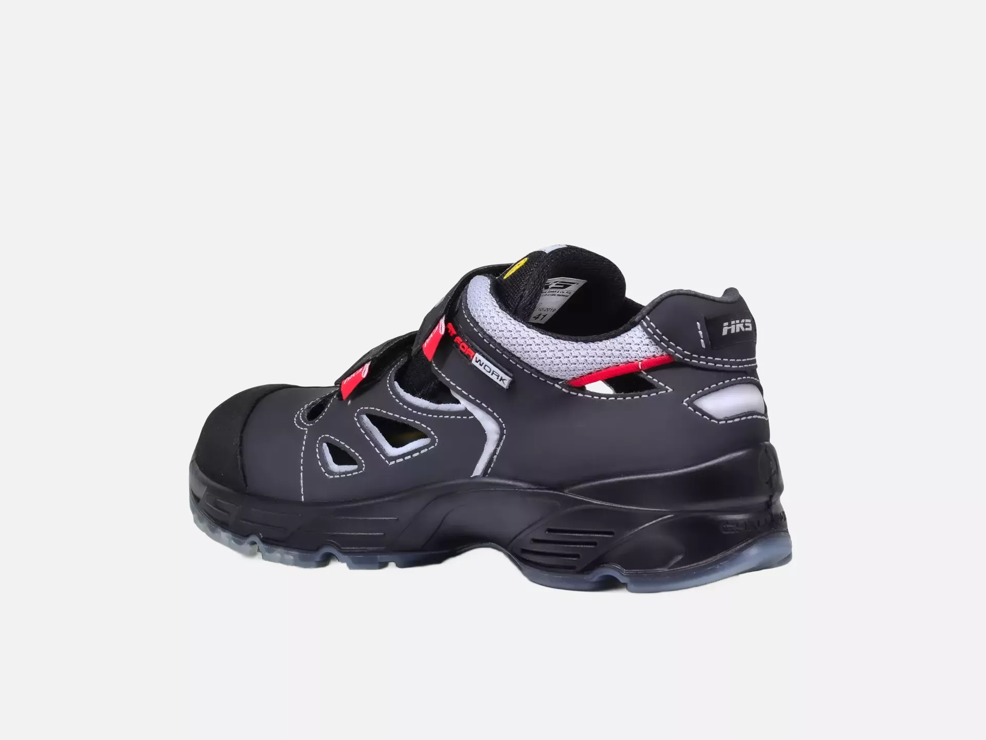 HKS 702143, Challenger Sunliner Sandale S1, Schwarz/Rot, image 4