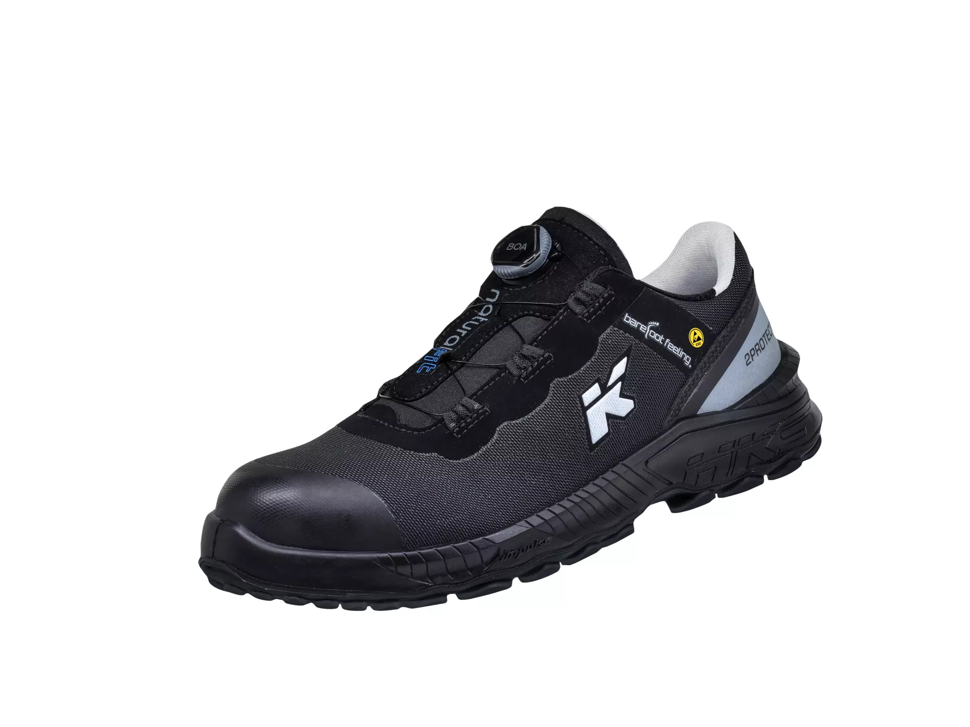 HKS 953678, Barefoot-Feeling BFS 40 BOA matala kenkä S3, musta, image 3