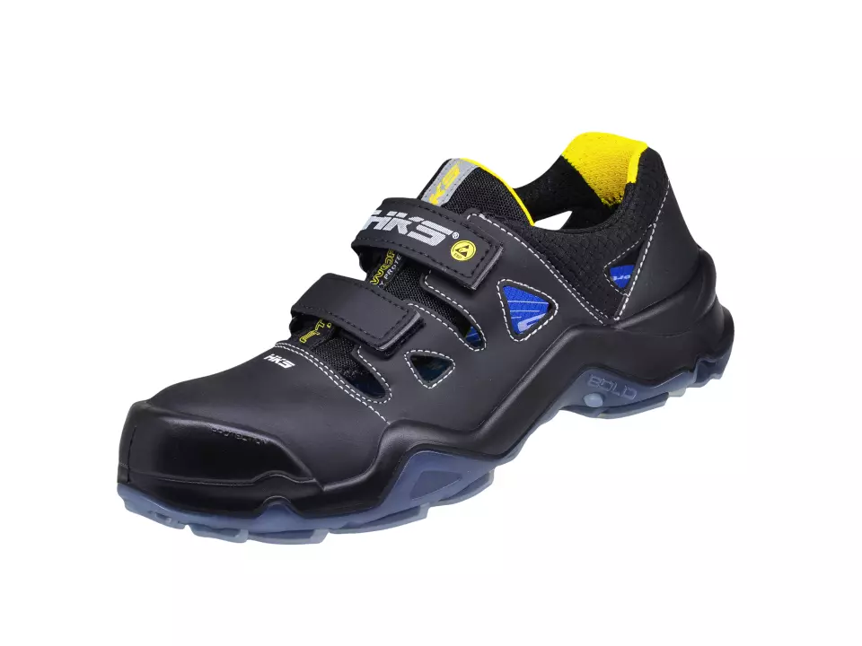 HKS 802848, Bold Elba 1 VTP Sandal S1P, Black/Yellow, image 3, gallery thumbnail
