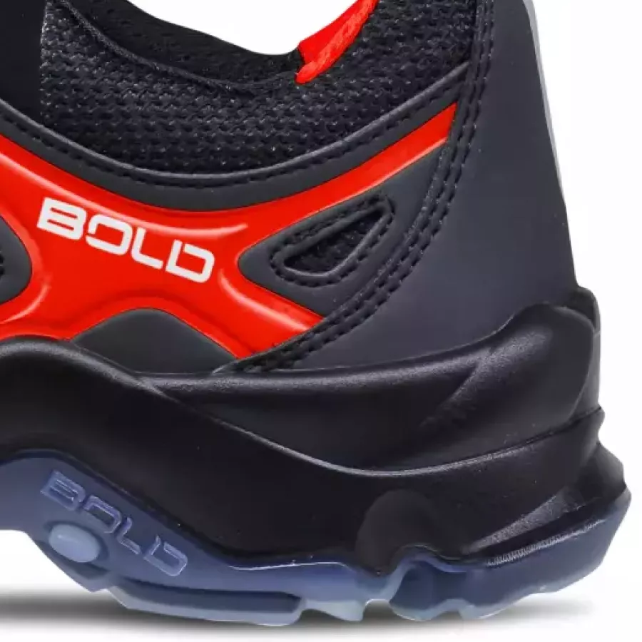 **Textiler Durchtrittschutz** schützt Ihre Füße vor spitzen Gegenständen, ohne aufzutragen, sodass Sie sich sicher bewegen können.