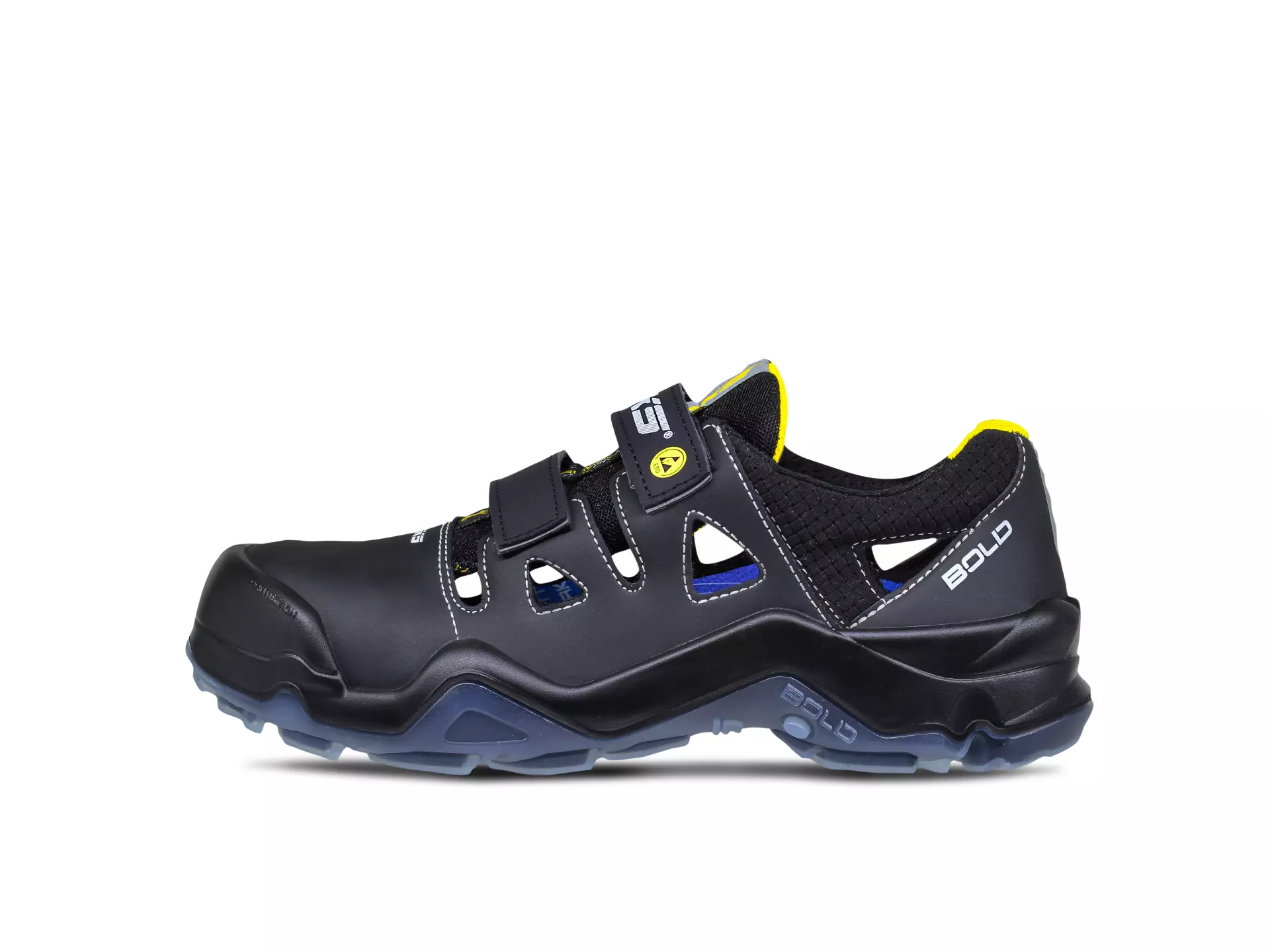 HKS 802848, Bold Elba 1 VTP Sandal S1P, Black/Yellow, image 2