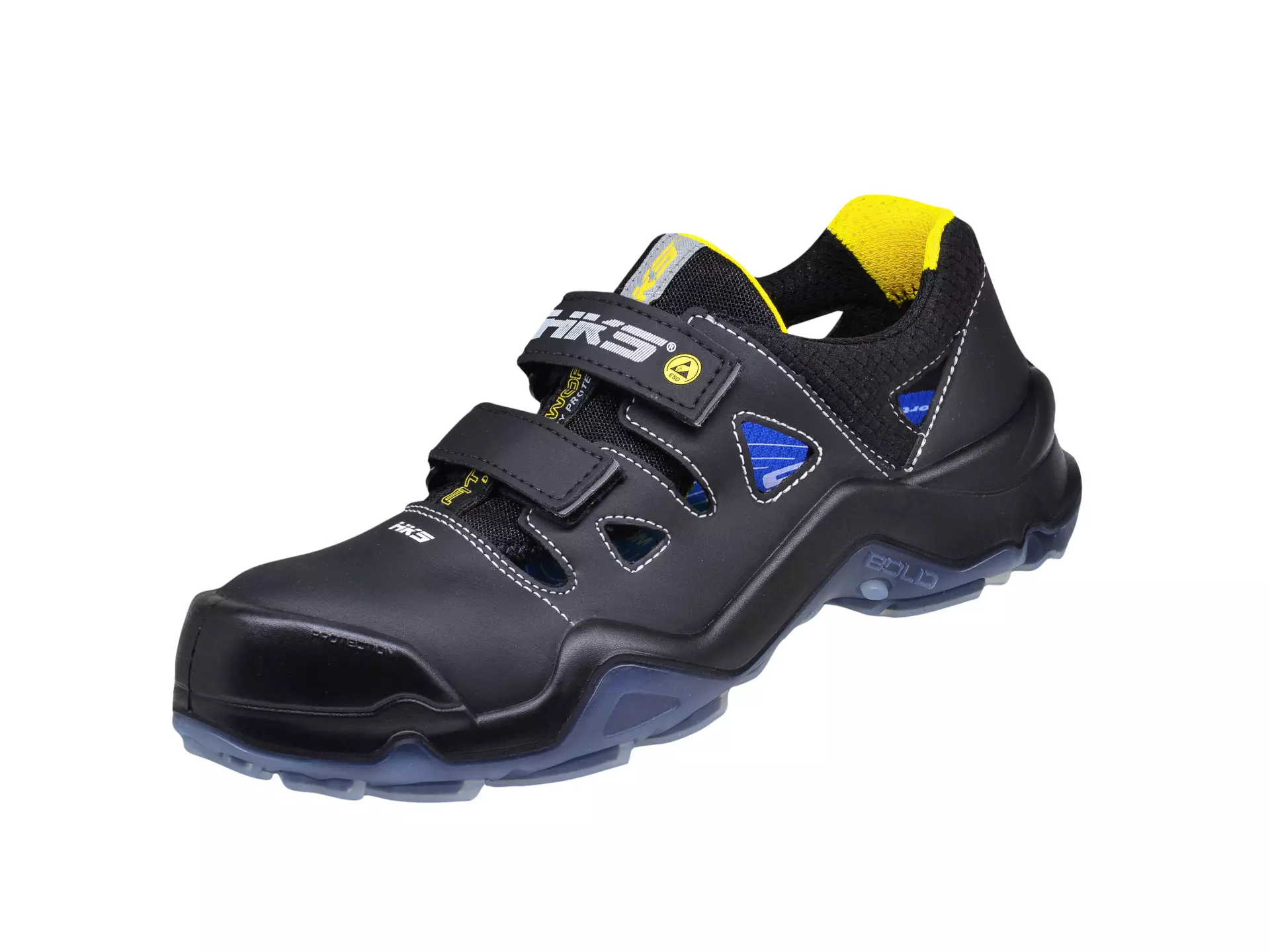 HKS 802848, Bold Elba 1 VTP Sandal S1P, Black/Yellow, image 3