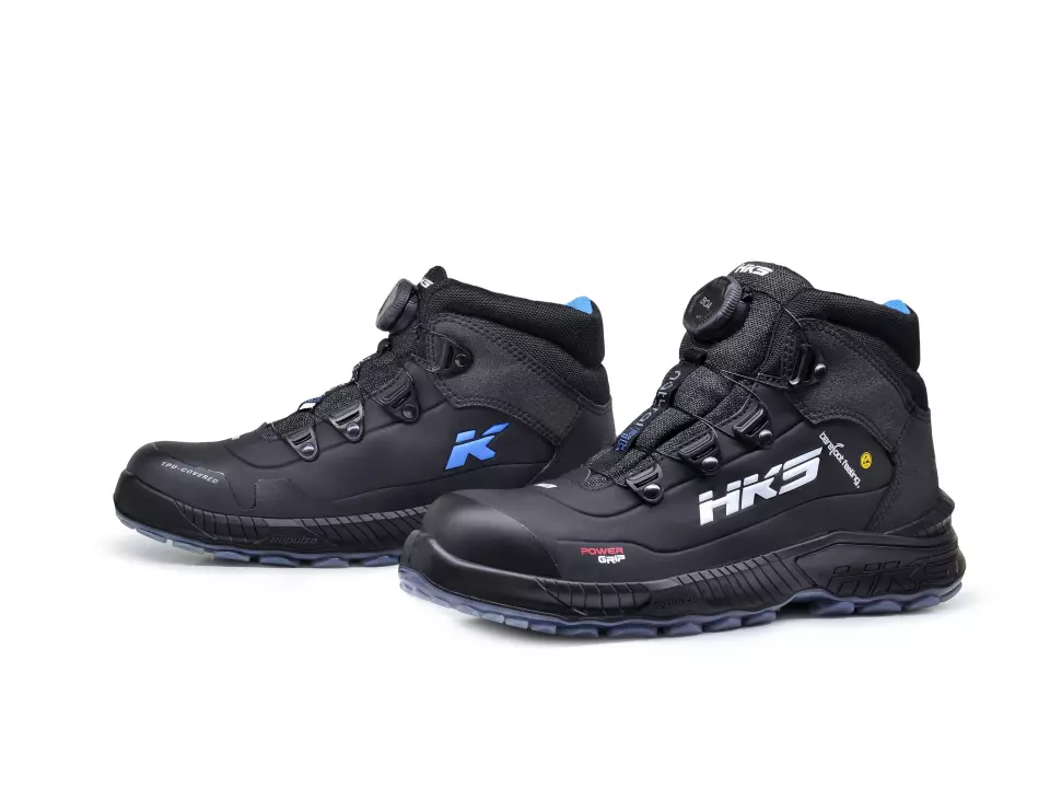 HKS 954038, Barefoot-Feeling BFS 80 BOA puolikorkea saappaat S3, musta, image 1, gallery thumbnail